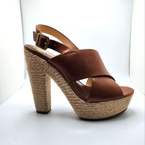 Vince Camuto roped heel sandal.